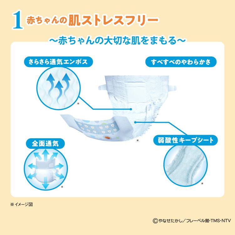 Genki! おむつ テープ 4個セット ネピアやさしいGenki! 新生児 S