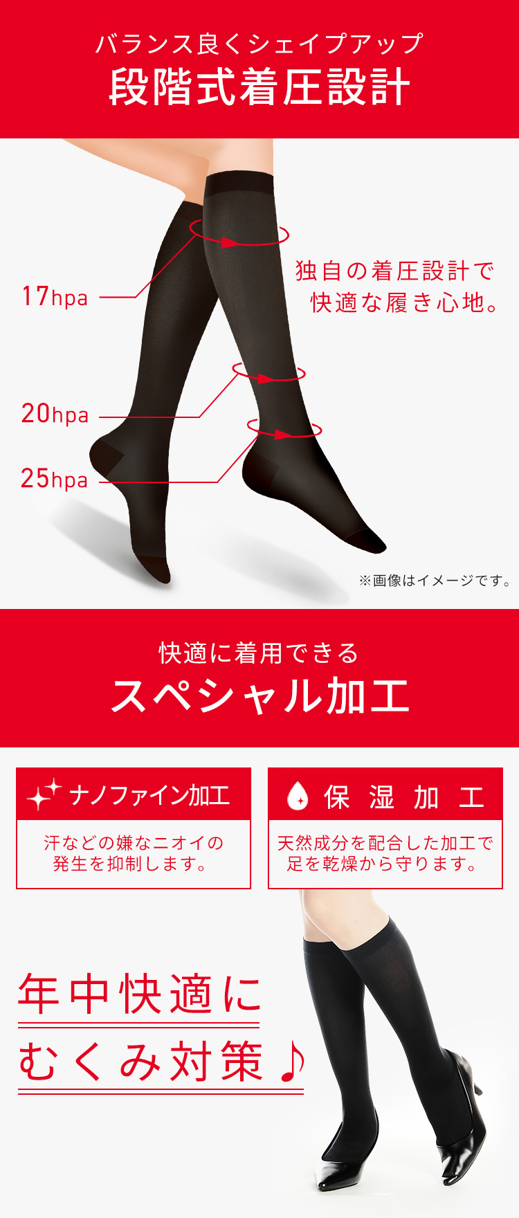 Amazon.co.jp: [Maison Peony] 着圧ソックス LLサイズ 妊婦