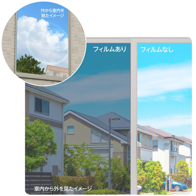 省エネ断熱フィルムミラーフィルム省エネフィルム断熱フィルム断熱省エネミラー断熱651Lシルバーミラー 