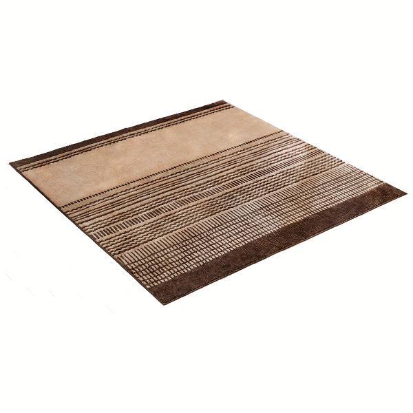 【在庫処分】カーペット ラグ ラグマット 2畳 185x185 cm ブラウン 在庫処分】カーペット ラグ ラグマット 2畳 185x185 cm ブラウン