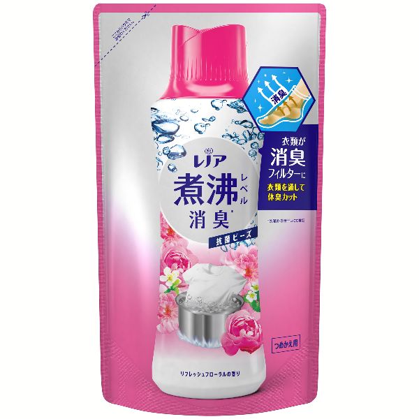 柔軟剤 レノア 超消臭 5個セット 煮沸レベル消臭 抗菌ビーズ 詰め替え 365ml ビーズ P&amp;amp;G | P&G | 03