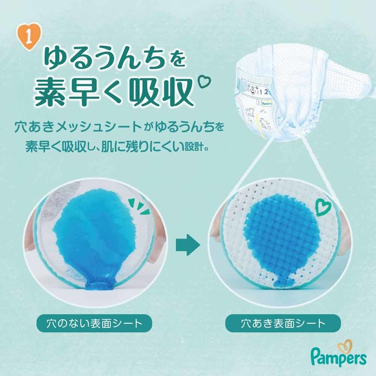パンパースぱんぱーすPampersp&gオムツおむつ紙オムツ紙おむつ新生児赤ちゃん【4個セット】パンパースはじめての肌へのいちばん/スーパージャンボSサイズ(4-8kg)P&Gジャパン合同会社 