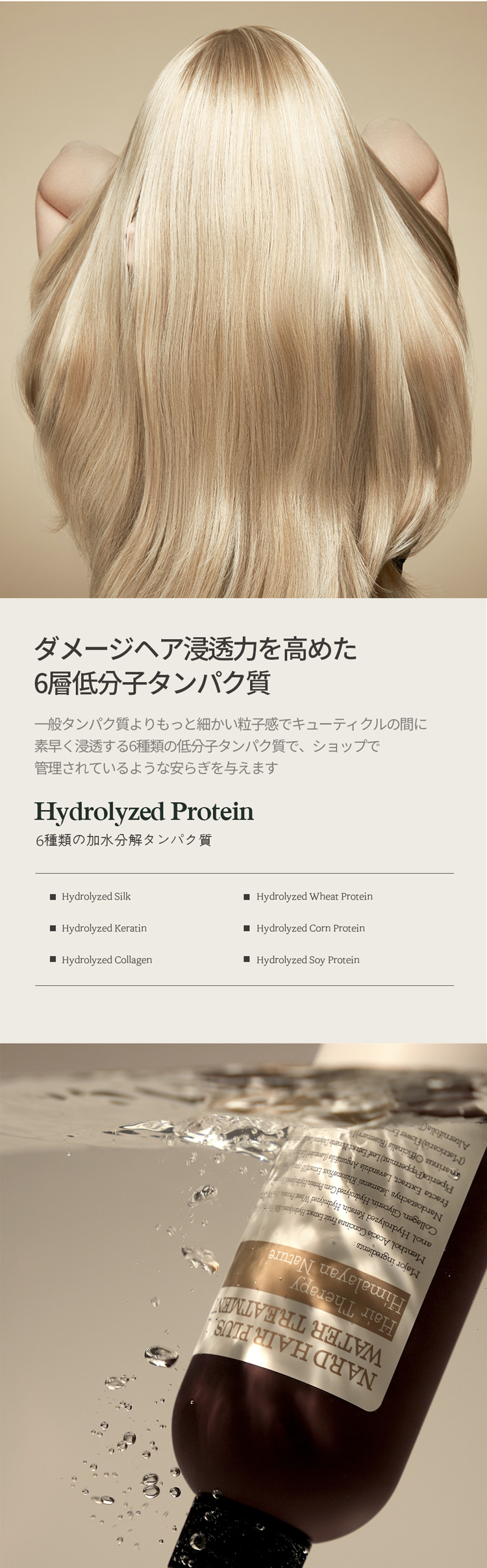 トリートメント 韓国ヘアケア ヘアウォーター ナード NARD ウォーター