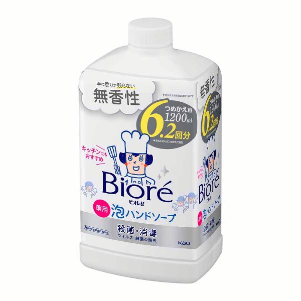 Kao（花王） ハンドソープ 泡 ビオレu ハンドウォッシュ 1200ml