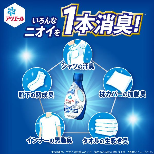 洗濯洗剤詰替え液体洗剤アリエール衣類用洗剤除菌&抗菌防カビ消臭パワー大容量洗濯科学洗濯洗剤詰替え液体洗剤アリエールジェルつめかえ用超ジャンボサイズ1.15kg/1.21kgP&G 