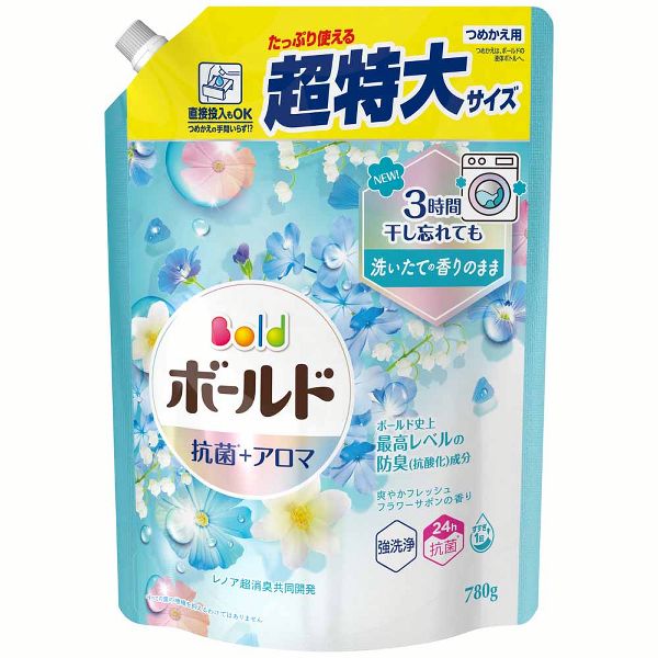 P&G 洗濯洗剤 ボールド 詰め替え 8個セット 洗剤 Bold ボールドジェル