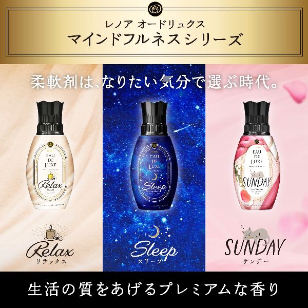 柔軟剤詰め替えレノア衣類・タオルプレミアムアロマEAUDELUXEまとめ買い消臭RelaxSleepSundayInnocent【3個セット】柔軟剤詰め替えレノアレノアオードリュクスマインドフルネスシリーズ/スタイルシリーズつめかえ用超特大サイズ1010mlP&G 