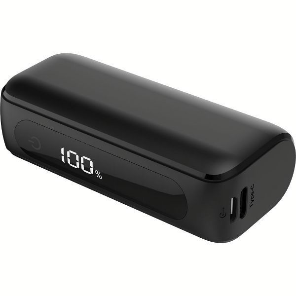 モバイルバッテリー 軽量 小型 TypeC入出力対応 5000mAh デジタル表示 モバイルバッテリー HD2-MBTCH5000WH 磁気研究所 | 磁気研究所 | 02
