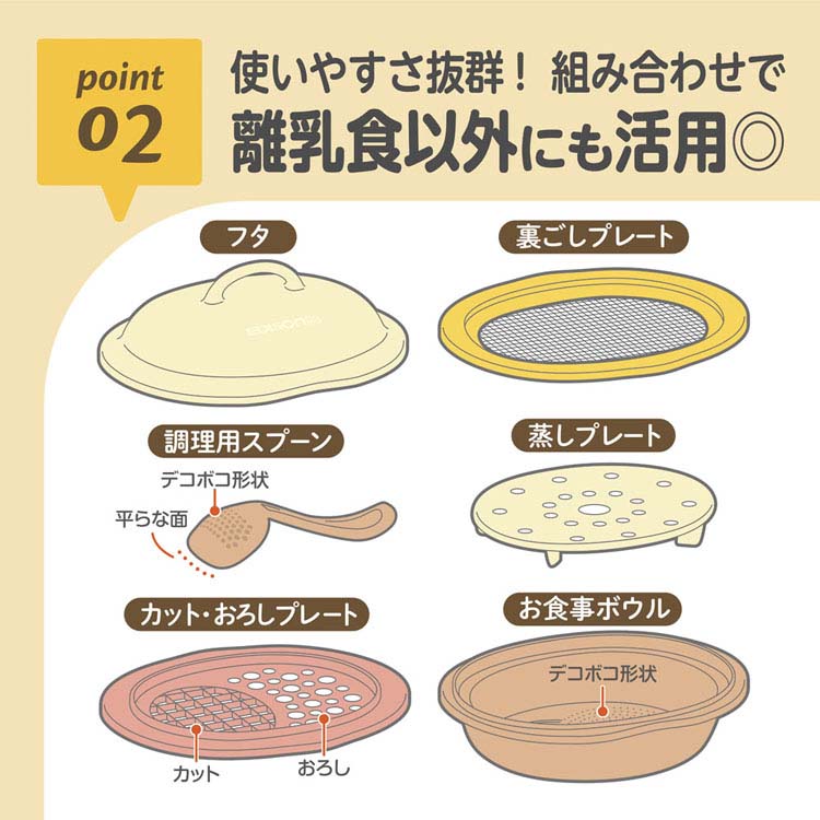 調理器具離乳食ベビーフード離乳食調理調理器具レンジ調理調理セットベビー食器日本製お食事エジソンエジソンママEDISONEDISONmamaママごはんつくって離乳食作りから長〜く使える調理セット 