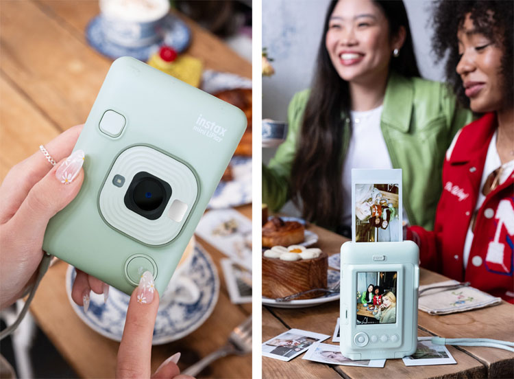 チェキインスタントカメラ本体instaxminiLiPlay2024年モデルおしゃれ充電式フィルムチェキカメラハイブリッドインスタントカメラ富士フィルム 