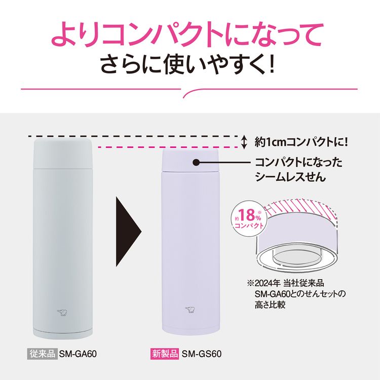 象印SMGS60smgs60マグボトル水筒大容量シームレスせん人気青象印ステンレスマグ 