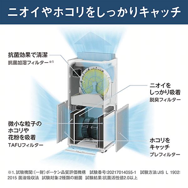 ダイキン（DAIKIN） エアクリーナー 清潔加湿 加湿ストリーマ空気清浄