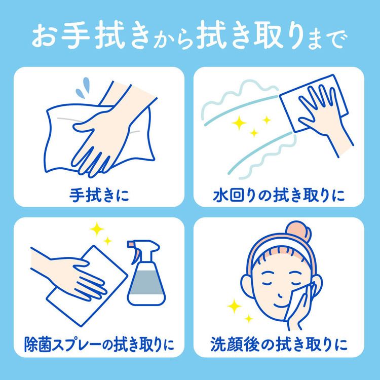スコッティキレイの仕上げハンドタオルペーパータオル紙タオル100組2枚重ねソフトタイプソフトパックフィルム包装スコッティキレイの仕上げハンドタオル100組(200枚) 