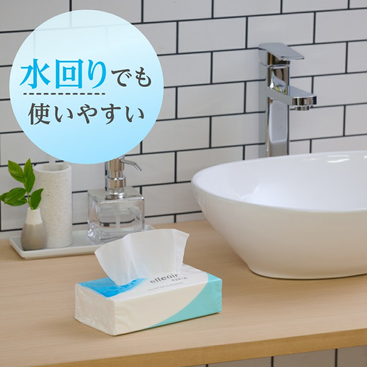 エリエールティッシュティッシュペーパー箱なしコンパクトソフトパック160組備蓄大王製紙8個入エリエールティシューソフトパック160W8P 