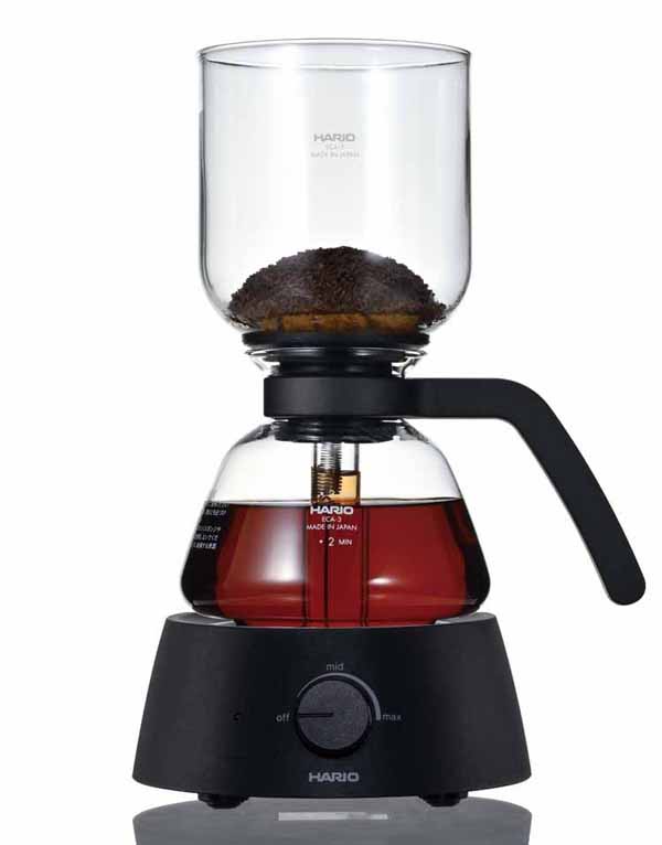 電気サイフォン電気式ハリオコンパクト簡単3杯用火を使わない火力調節HARIOElectric_Coffee_Syphonコーヒーメーカーエレクトリックコーヒーサイフォン 