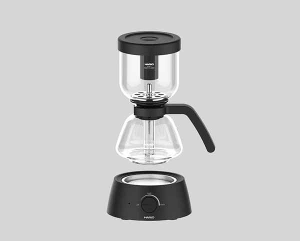 電気サイフォン電気式ハリオコンパクト簡単3杯用火を使わない火力調節HARIOElectric_Coffee_Syphonコーヒーメーカーエレクトリックコーヒーサイフォン 