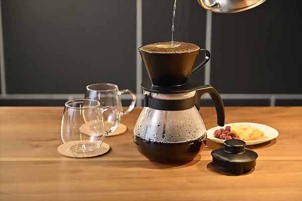 ハンドドリップ大容量手軽ハリオ家庭用珈琲コーヒーポットドリッパー電子レンジOKHARIOコーヒーセット日本製テコドリッパーセット 