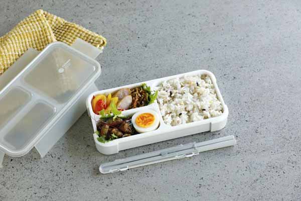 コンパクト弁当箱おしゃれワンプレート設計かばんに入れやすいシービージャパンCBJ抗菌仕様縦置きFOODMAN薄型ランチボックス汁漏れ防止薄型弁当箱抗菌フードマン400 