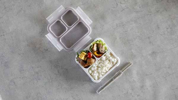 コンパクト弁当箱おしゃれワンプレート設計かばんに入れやすいシービージャパンCBJ抗菌仕様縦置きFOODMAN薄型ランチボックス汁漏れ防止薄型弁当箱抗菌フードマン500 