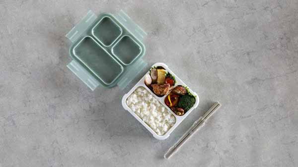 コンパクト弁当箱おしゃれワンプレート設計かばんに入れやすいシービージャパンCBJ抗菌仕様縦置きFOODMAN薄型ランチボックス汁漏れ防止薄型弁当箱抗菌フードマン500 