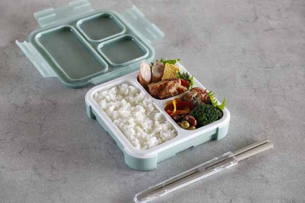 コンパクト弁当箱おしゃれワンプレート設計かばんに入れやすいシービージャパンCBJ抗菌仕様縦置きFOODMAN薄型ランチボックス汁漏れ防止薄型弁当箱抗菌フードマン500 