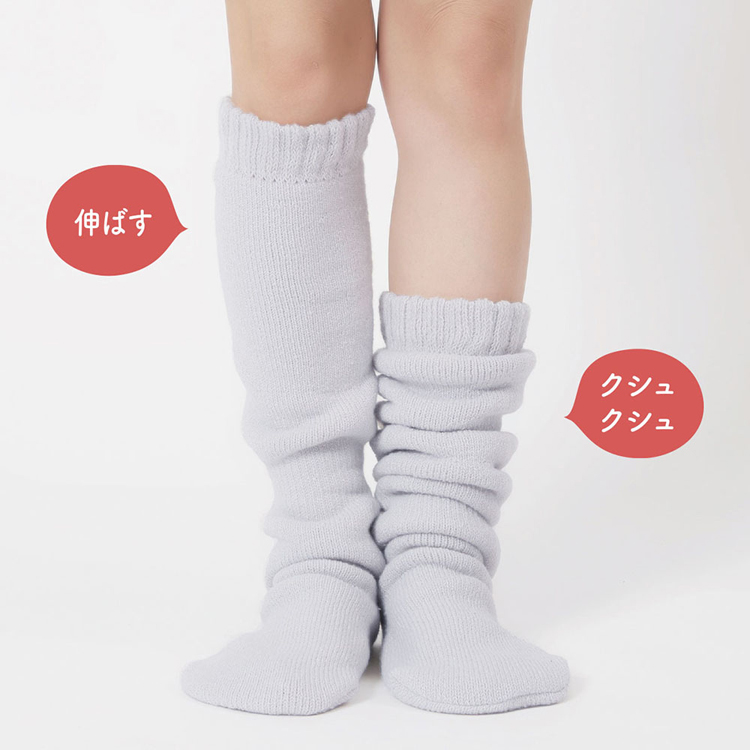 ルームソックスレディースあったか60cmおふとん総パイル防寒対策スタイリング満足美温活おふとん心地ルームソックス靴下無地60cm防寒対策22-25cmFukuske 