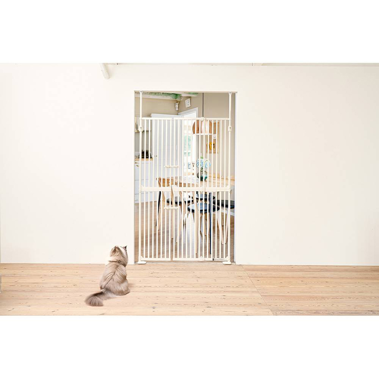 にゃん ペットゲート 猫 犬 にゃんドアDX 脱走防止ゲート 柵 ペット