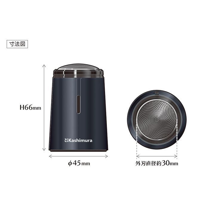 カシムラTD37髭剃りシェーバー水洗い充電式Type-C持ち運び旅行コンパクト鼻毛カッター充電式多機能電動シェーバー回転式小型シェーバーType-C充電式ブラックKashimura 