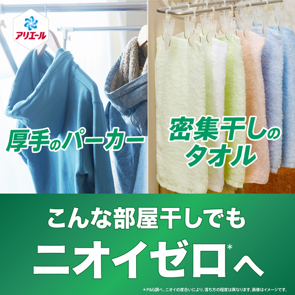 アリエール 洗濯洗剤 ジェルボールプロ 洗剤 部屋干し用 つめかえ