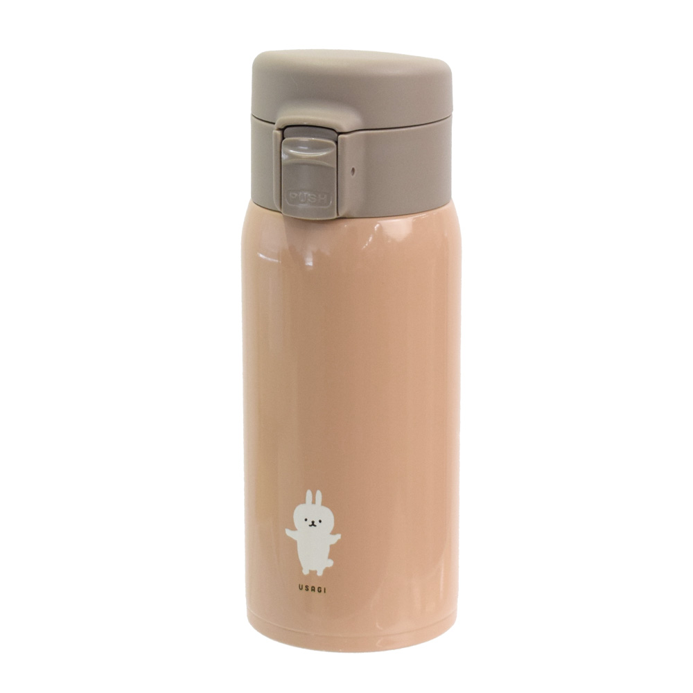 サブヒロモリ 水筒 350ml ワンタッチ 保冷 保温 ステンレスボトル ムームー ステンレスワンプッシュボトル 391101 (B ...