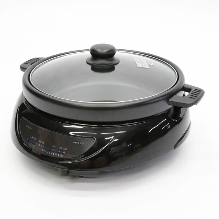 2WAYグリルプレート1台2役着脱プレート鍋料理焼き料理ハイパワー1300W無段階温度調節機能着脱プレート深鍋プレートグリルプレート2WAYグリルプレート 