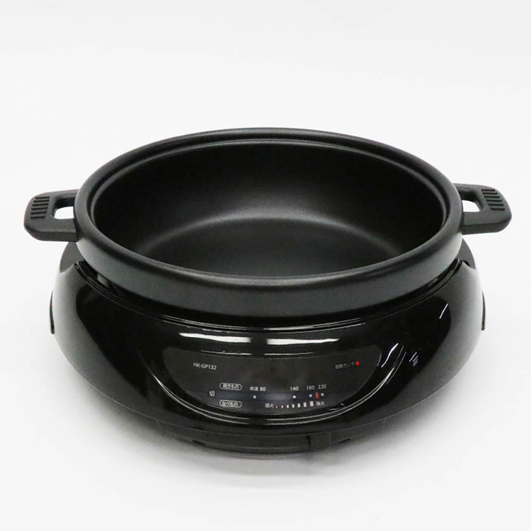 2WAYグリルプレート1台2役着脱プレート鍋料理焼き料理ハイパワー1300W無段階温度調節機能着脱プレート深鍋プレートグリルプレート2WAYグリルプレート 