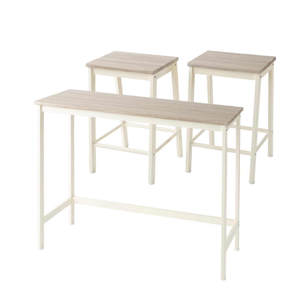 テーブルセット 3点セット バーカウンター ハイテーブル シンプル ハイ