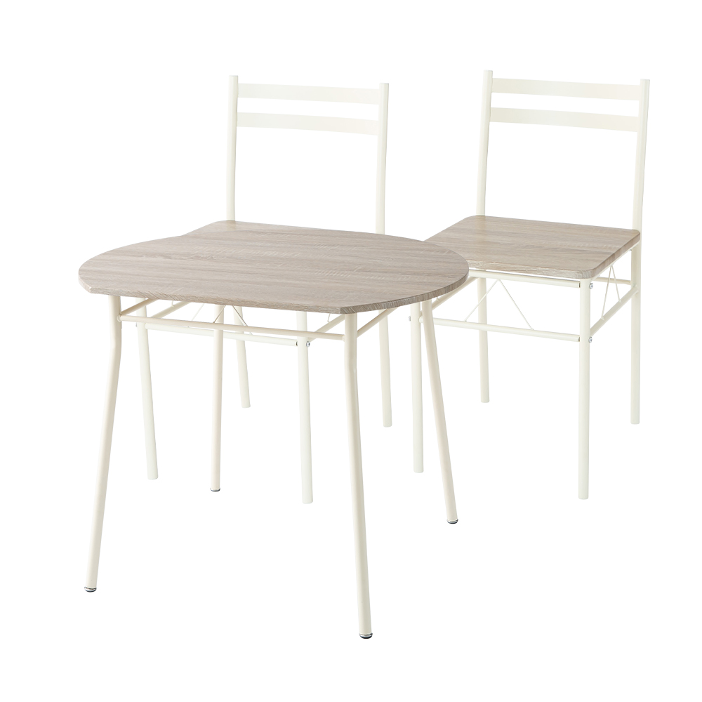 ダイニングセット 3点セット ハーフラウンドテーブル シンプル