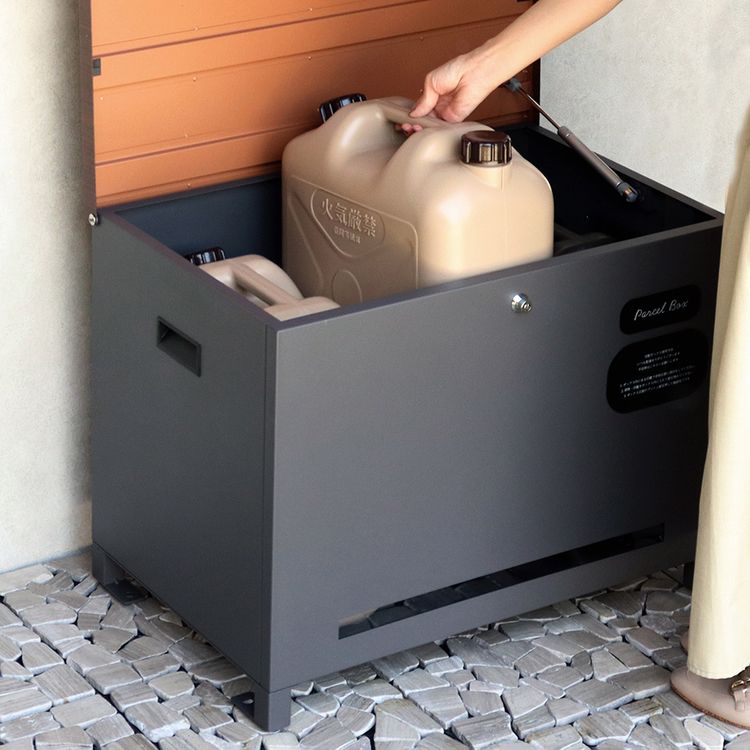 宅配ボックスMOJYUモジュおしゃれ北欧風組立品取り付け簡単ガルバナイズド処理Amatoアマート【Amato（アマート）】ベンチ収納宅配ボックスMOJYU 