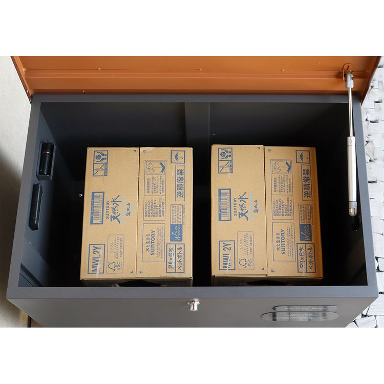 宅配ボックスMOJYUモジュおしゃれ北欧風組立品取り付け簡単ガルバナイズド処理Amatoアマート【Amato（アマート）】ベンチ収納宅配ボックスMOJYU 