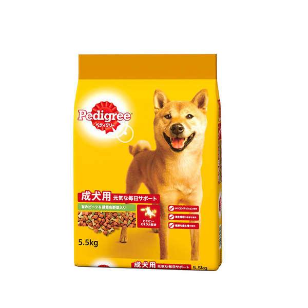 ドッグフード Pedigree ペディグリー 成犬用 緑黄色野菜入り 5.5kg PDN3 マースジャパンリミテッド | ペディグリー | 01