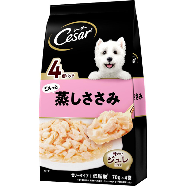 Ciao-たった今シーザー白身野菜108個ビスケット５袋 シーザー 絹ささみ 野菜入り 100g（4902397835721）｜犬フード・おやつ