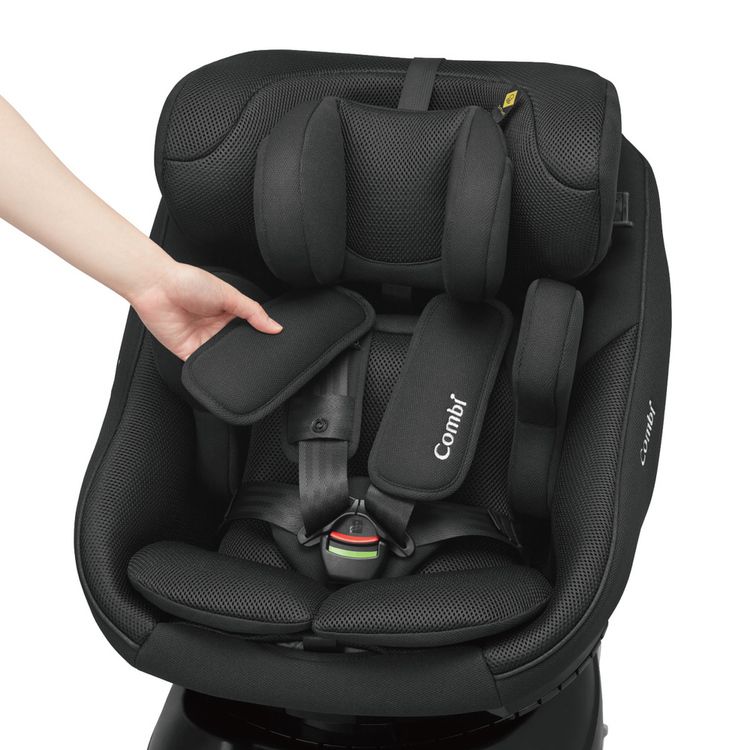 おでかけチャイルドシートコンビエアスルーシステムラクピタバックルR129ISOFIX固定360°回転タイプクルムーヴコンパクトR129EGJSコンビ 