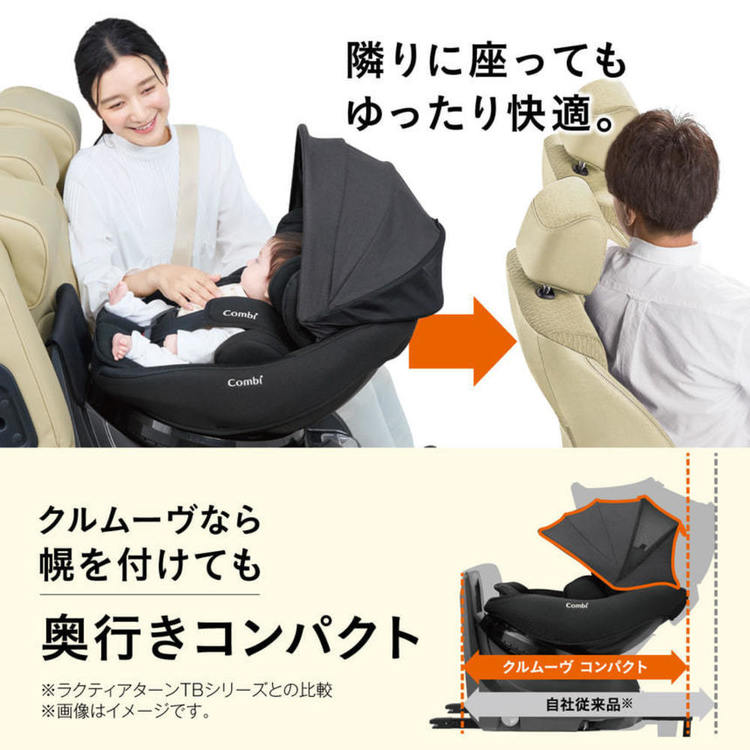 おでかけチャイルドシートコンビエアスルーシステムラクピタバックルR129ISOFIX固定360°回転タイプクルムーヴコンパクトR129EGJSコンビ 