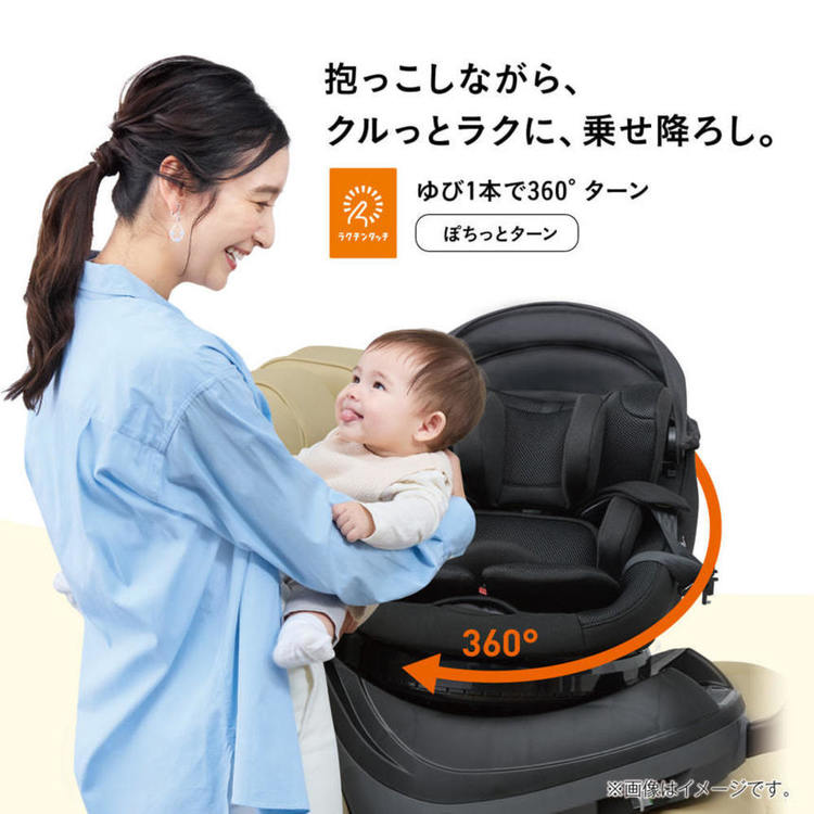 おでかけチャイルドシートコンビエアスルーシステムラクピタバックルR129ISOFIX固定360°回転タイプクルムーヴコンパクトR129EGJSコンビ 