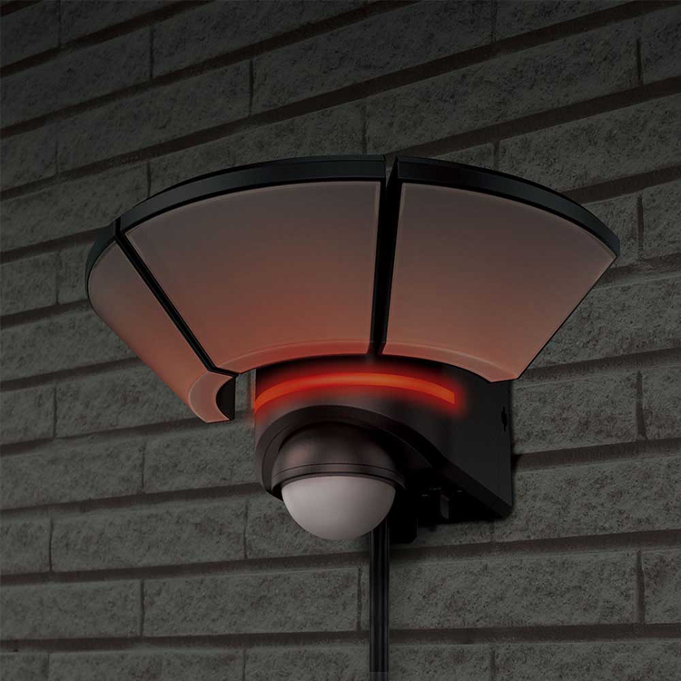 センサーライト防犯屋外用防水リモコン付き人感屋外用ライト警告灯防犯対策コンセント式AC式ウォールライトエルパELPAリモコン付ACセンサーライト3灯朝日電器株式会社 