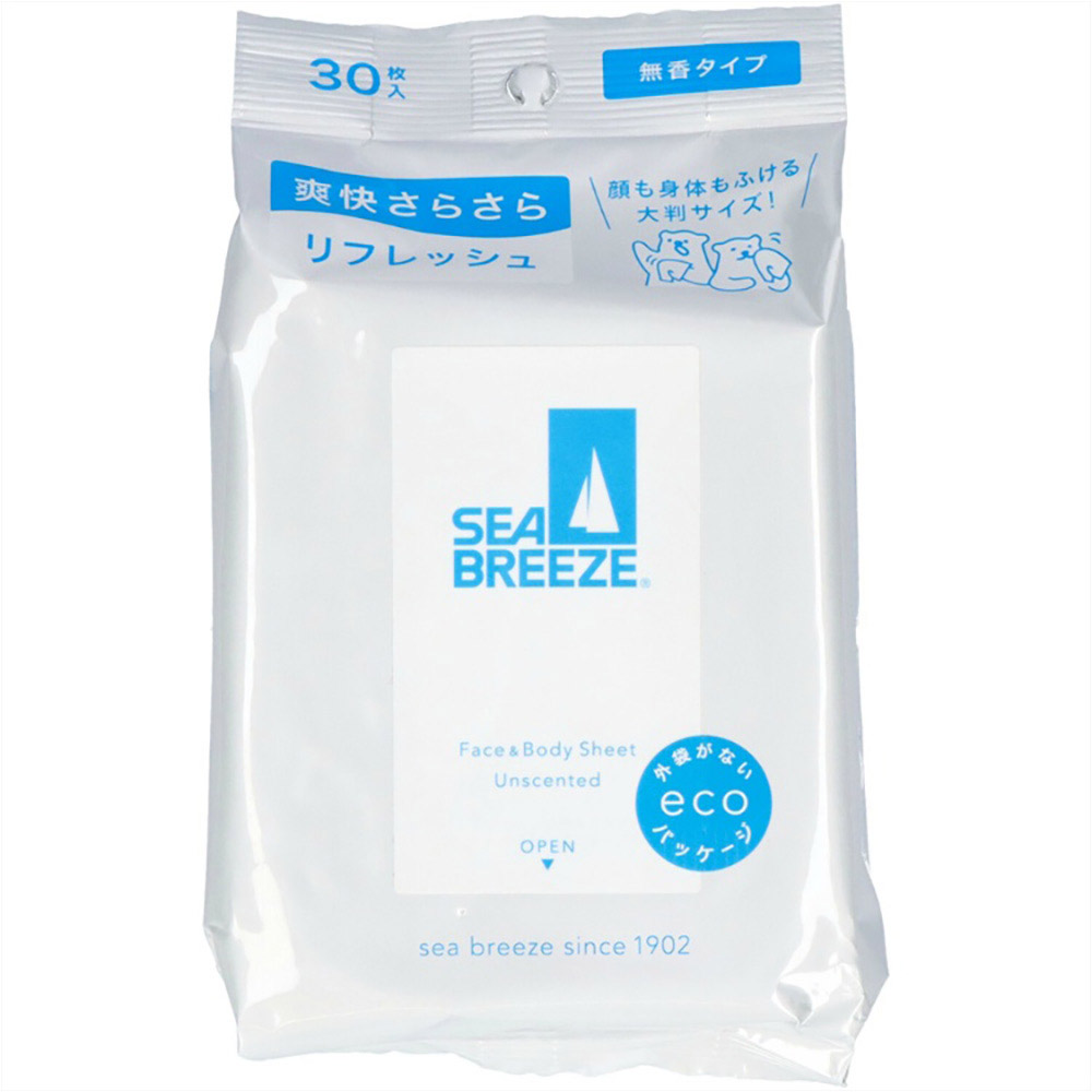 制汗・デオドラント SEA BREEZE Face & Body Ice Sheet SEA BREEZE（シーブリーズ） 汗拭きシート 制汗剤 フェイスシート