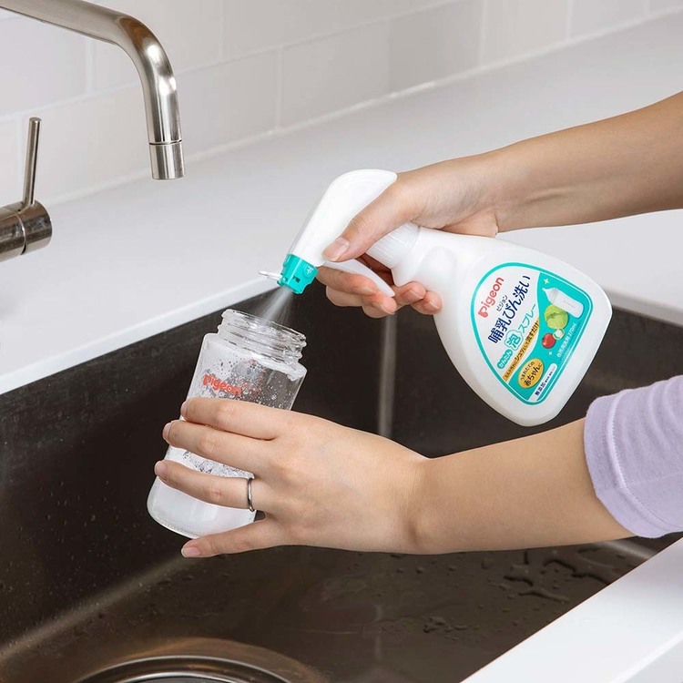 母乳実感哺乳瓶哺乳びん母乳育児出産準備出産準備品pigeonPigeonピジョン哺乳びん洗いかんたん泡スプレー270mlピジョン 