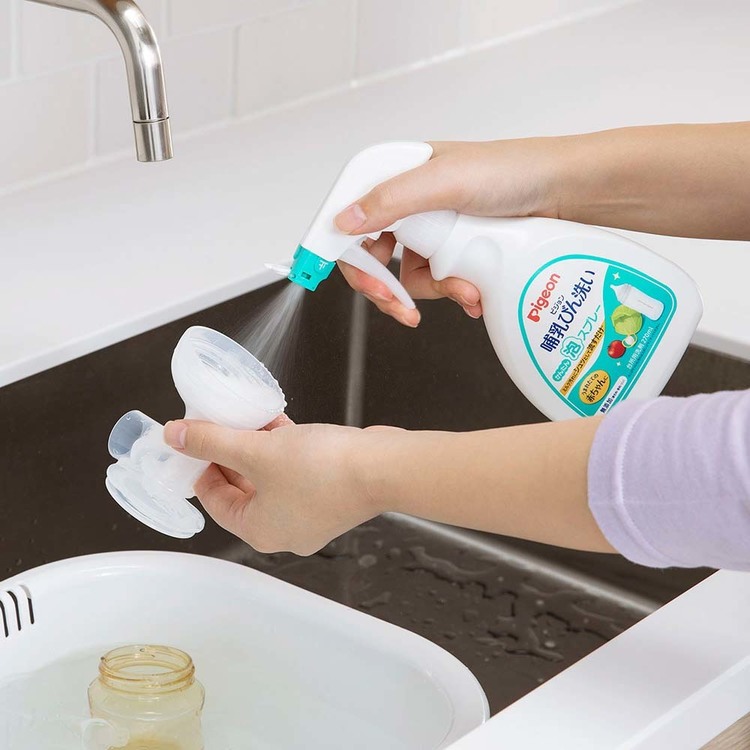 母乳実感哺乳瓶哺乳びん母乳育児出産準備出産準備品pigeonPigeonピジョン哺乳びん洗いかんたん泡スプレー270mlピジョン 