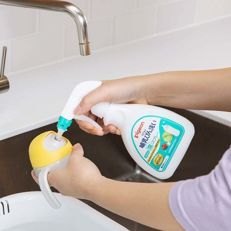 母乳実感哺乳瓶哺乳びん母乳育児出産準備出産準備品pigeonPigeonピジョン哺乳びん洗い泡スプレー替え250MLピジョン 