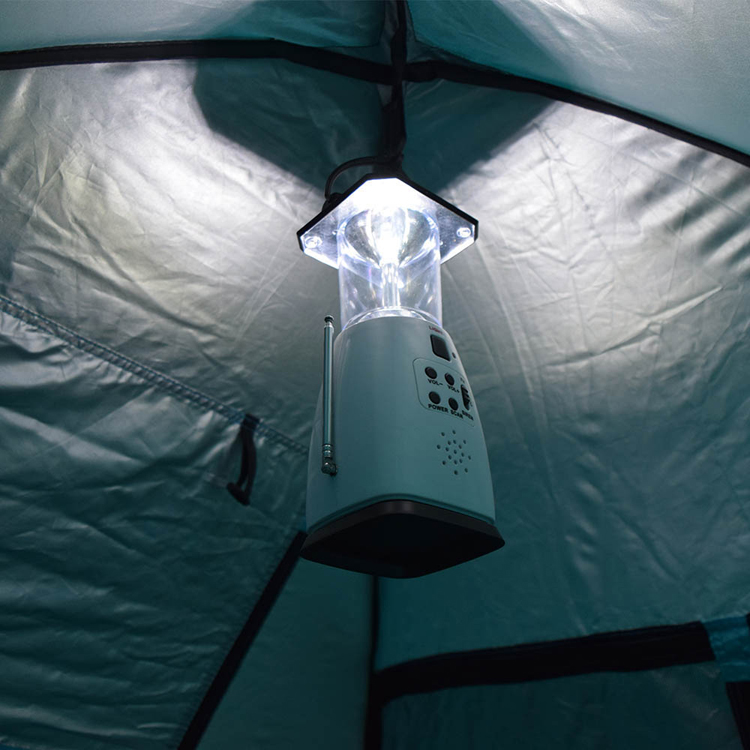 ランタン防災ラジオ充電器警報ブザー付き手回しソーラー防災グッズ緊急スマホ充電停電アウトドアキャンプ充電災害ワイドFM付き防災LEDランタンホワイト 