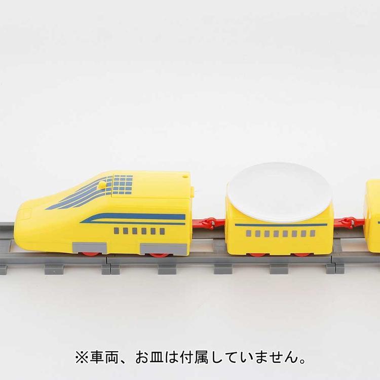 お寿司回転寿司家庭用皿付き電車列車トレインプラレール食事パーティーリバティーコーポレーション回転寿司トレイン用レールパーツ4個入り我が家の回転寿司トレインリバティーコーポレーション 