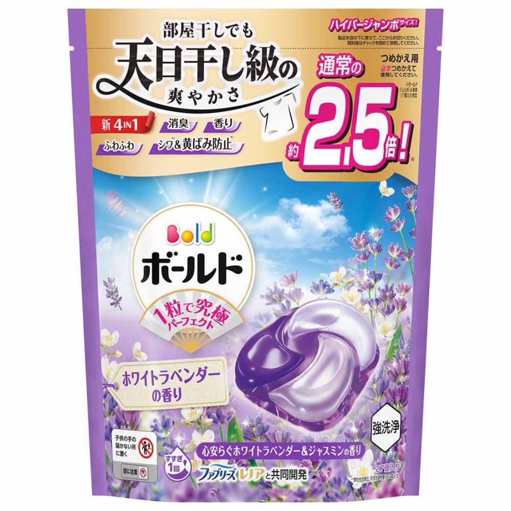 洗濯洗剤 洗剤 ボールド ジェルボール 詰め替え 28粒 27粒 4個セット