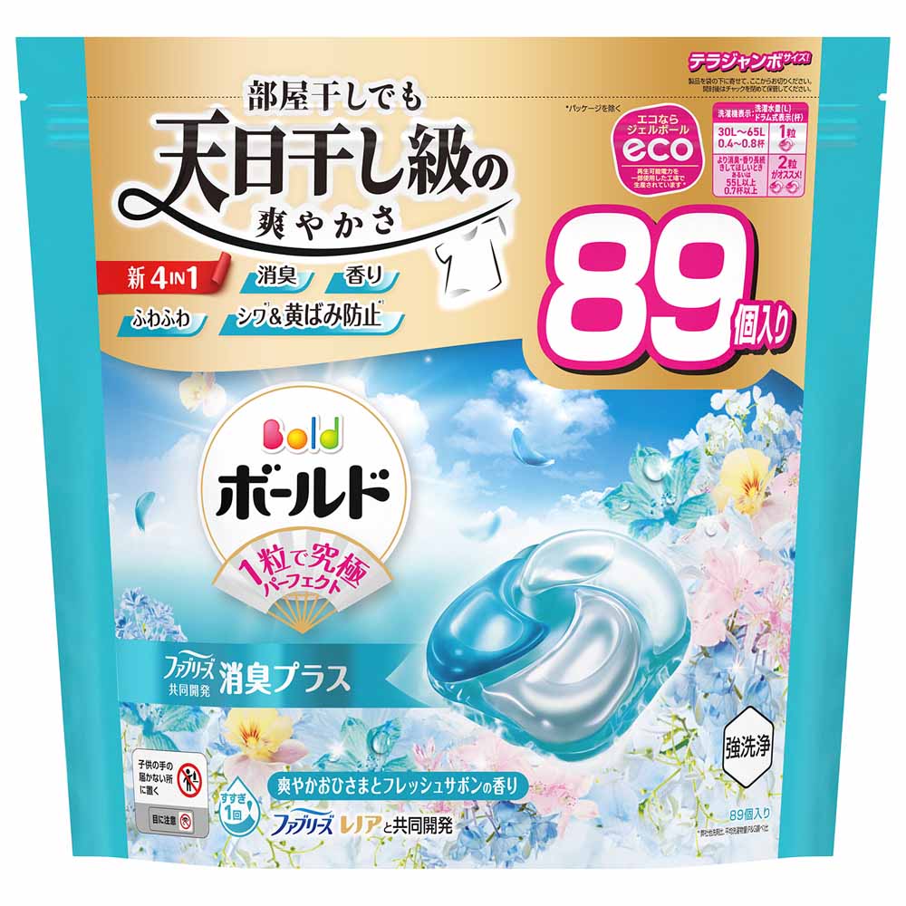 ボールド ジェルボール 4D プレミアム　洗濯洗剤詰替え 89個入り3個セット ボールド 洗濯洗剤 洗剤 ジェルボール 詰め替え 86粒 89粒 3個